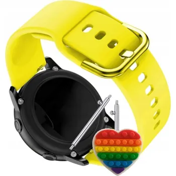 Pouzdro na mobilní telefon Pásek Řemínek pro Realme Watch 1, Silikon Žlutý Poutko, nastavitelný