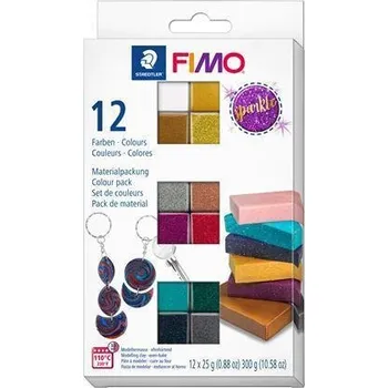 Modelovací hmota FIMO® Effect SPARKLE sada 12 barev 25g