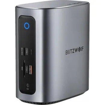 Blitzwolf BW-TH15 Dokovací stanice 17v1, 3x USB 3.0, 4x USB-C, RJ45, micro SD, PD