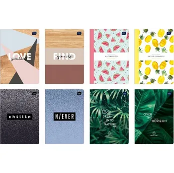 Sešit Sešit A5 s mřížkou, blok na poznámky, barevné sešity od Interdruk, 80 listů