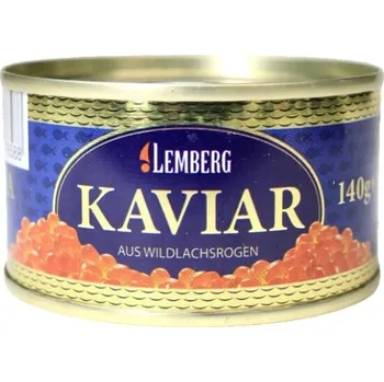 Červený kaviár z divokého lososa gorbuša 140 g Alaska Gold LEMBERG