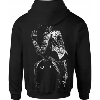 Pánská mikina MIKINA MOTOCYKLOVÁ MIKINA S POTISKEM VELIKOST S, S S KAPUCÍ , TEPLÁKOVÁ SOUPRAVA