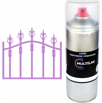 Barva ve spreji Profesionální lesklý lak ve spreji na rez, ocel, kov a plech RAL 4001