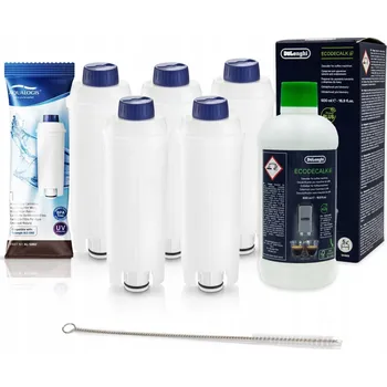 Kávovar Filtr na vodu Aqualogis AL-S002 5 ks + odvápňovač 500 ml + kartáč