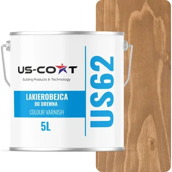 barva a nátěr na dřevo Lazurovací lak US-Coat 5 l béžový polomat