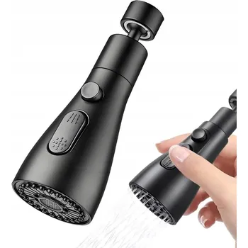 Vodovodní baterie KUCHYŇSKÁ BATERIE S NÁSTAVCEM / PRODLUŽOVÁKEM KOHOUTKU, ADAPTÉR 360° A PERLÁTOR SE 3 REŽIMY