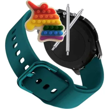 Pouzdro na mobilní telefon Pásek Řemínek pro ZTE Watch Live, Silikon Zelený Poutko, nastavitelný