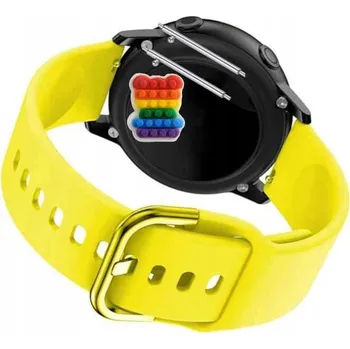 Pásek Řemínek pro Huawei Watch GT 3 Pro Sport 46 mm, Silikon Žlutý Poutko