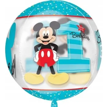 Balónek Fóliový balónek KOULE KULATÝ 40 cm myšák Mickey