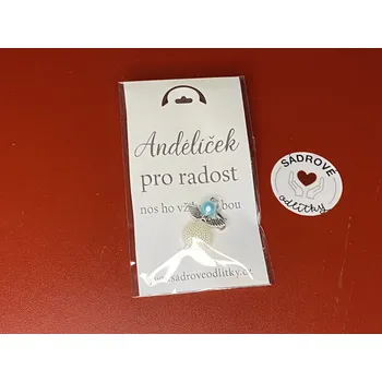 HandMade by VeJa Dárková karta - Andělíček pro radost (list