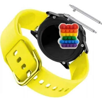 Pouzdro na mobilní telefon Řemínek Řemínek pro Zeblaze Ares 3 Pro, Silikonový Žlutý Smyčka, nastavitelný