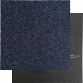 Dlažba Kobercová čtvercová dlaždice VIENNA/OFFICE 85 tmavě modrá do kanceláře, obchodu, obývacího pokoje