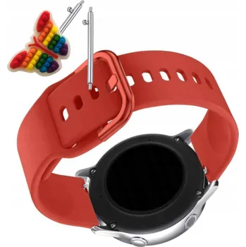 Pouzdro na mobilní telefon Pásek Řemínek pro Haylou RS3, Silikon Červený Poutko, nastavitelný