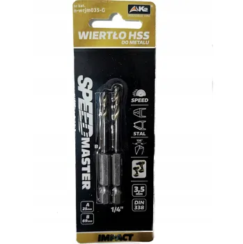 Vrták Vrtáky do kovu HSS SPEEDMASTER 3,5 mm 1/4"