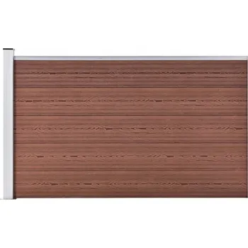 Plot VidaXL WPC zahradní Oplocení 180x105 cm hnědý