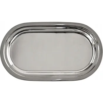 Servírovací tác ocelový oválný 33,5x19,5 cm