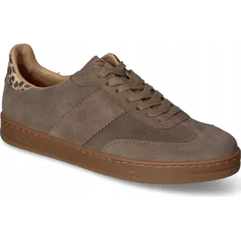 Dámské tenisky Dámské šedé velurové boty ve sportovním stylu RYŁKO přírodní kůže, velikost 40