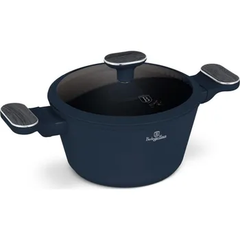 Hrnec BERLINGERHAUS Kastrol s titanovým povrchem a poklicí 20 cm Deep Sea Collection BH-8376