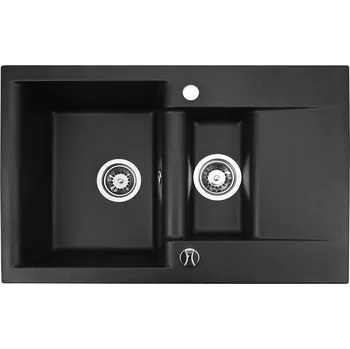 Granitový dřez Dřez jednopůlkomorový Brenor Estein 1,5K granit černý