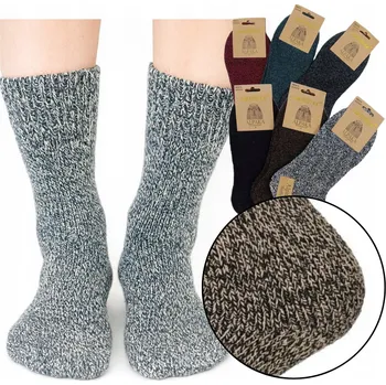 Pánské ponožky 3x Pánské ponožky Zimní vlněné Alpaka TEPLÉ SILNÉ NA ZIMU 40-43