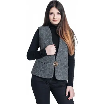 Dámská vesta Runo Styl Dámská vesta IGA tmavě šedá barva Velikost: EU 42