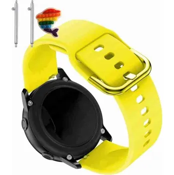 Pouzdro na mobilní telefon Řemínek Řemínek pro Abrams S53, Silikonový Žlutý Smyčka, nastavitelný