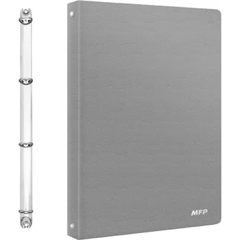 Pořadač M 4-kroužek A4 šedý