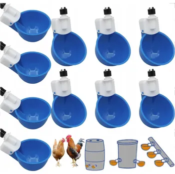 Krmítko pro ptáka 10X AUTOMATICKÁ NAPÁJEČKA PRO SLEPICE VODY SADA KUŘE VRTAČKA ODOLNÁ