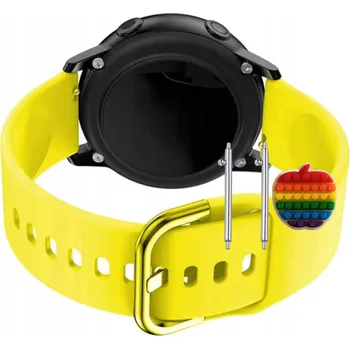 Řemínek na hodinky Řemínek Řemínek pro Kospet Tank T3 Ultra 2, Silikonový Žlutý Smyčka, nastavitelný