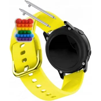 Řemínek na hodinky Řemínek / Pásek Řemínek pro DT NO.1 DT56, Silikonový Žlutý Smyčka, nastavitelný
