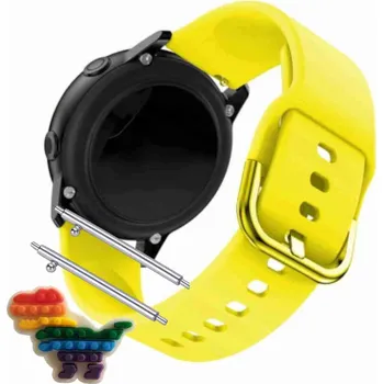 Pouzdro na mobilní telefon Pásek Řemínek pro Garett Kids Happy, Silikon Žlutá smyčka, nastavitelný