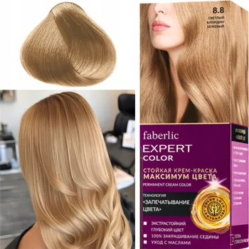Barva na vlasy BARVA NA VLASY BÉŽOVÁ BLOND PŘIROZENÁ POPIELAVÁ 8.8 FABERLIC EXPERT COLOR