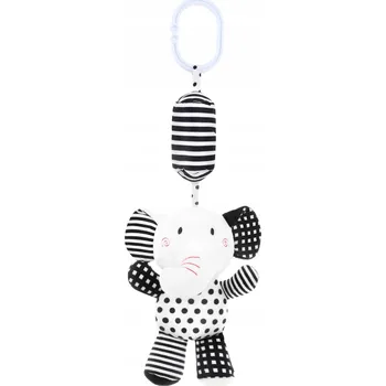 plyšák PŘÍVĚSEK PLYŠOVÝ MAZLÍČEK PŘÍTULNÍČEK SENZORICKÝ SLŮNĚ KONTRAST