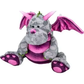 plyšák Drak plyšový 30 cm šedý sedící