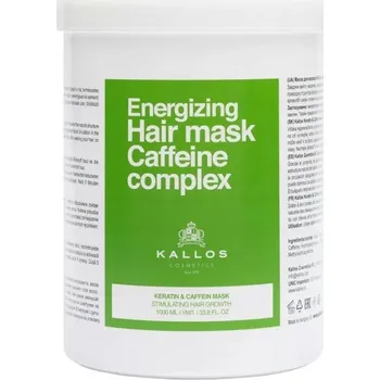 Vlasová regenerace KALLOS ENERGIZUJÍCÍ MASKA NA VLASY S KERATINEM A KOFEINEM PRO STIMULACI RŮSTU VLASŮ 1000ML