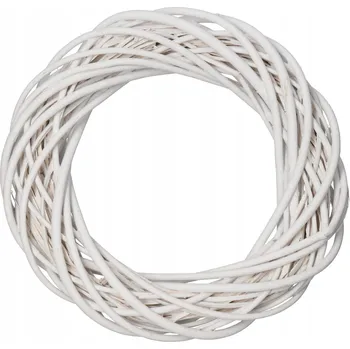 Věnec Věnec z proutí DEKO bílý 35 cm základ pro aranžmá