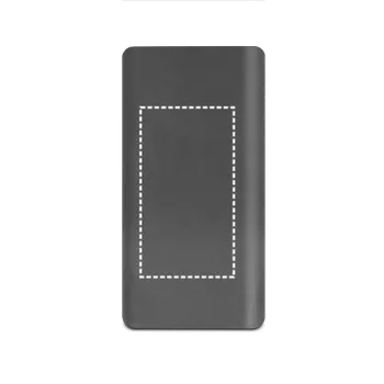 Powerbanka RAMAN. Powerbanka 16 000 mAh s ABS displejem 1 Zadní část, 55 x 100 Sítotisk (plast, papír), 1 barva