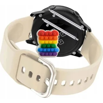 Pouzdro na mobilní telefon Pásek Řemínek pro Forever ICON 2 AW-110, Silikon Béžová Poutko, nastavitelný