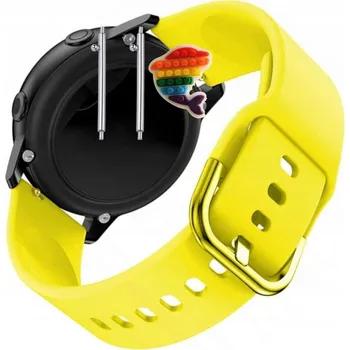 Pouzdro na mobilní telefon Pásek Řemínek pro Agptek LW11, Silikon Žlutý Poutko, nastavitelný