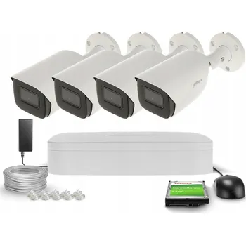 IP kamera Sada pro monitoring 4x IPC-HFW3842E-AS-0280B a 1x NVR2104-P-S3 DAHUA