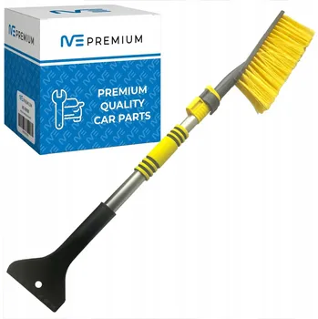 Autoškrabka Hliníková teleskopická škrabka na okna s kartáčem na odklízení sněhu z auta 67-81 cm