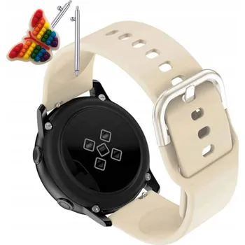 Pouzdro na mobilní telefon Pásek Řemínek pro Withings ScanWatch 42 mm, silikon, béžová smyčka, nastavitelný