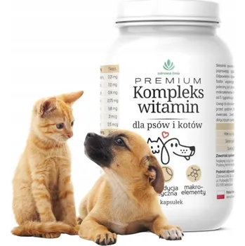 Vitamínové sady pro kočky, pro psy a kočky Zdrowa Linia želatinové kapsle 0,18 g 60 ks