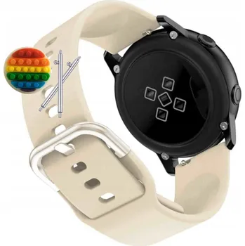 Pouzdro na mobilní telefon Pásek Řemínek pro Mobvoi TicWatch GTH, silikon, béžová smyčka, nastavitelný