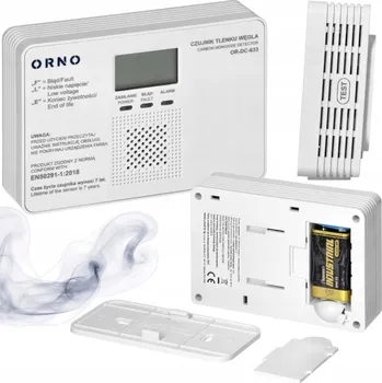 Detektor CO AKUMULÁTOROVÝ BEZDRÁTOVÝ HLÁSIČ OXIDU UHELNATÉHO DETEKTOR CO (ČIDLO)