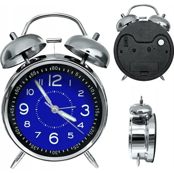 Budík Budík Bedee stříbrný, 12 cm