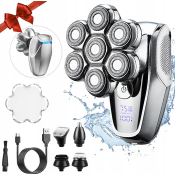 Holicí strojek 7D Elektrický holicí strojek na hlavu 5v1 Strojek pro muže na holení vousů a vlasů