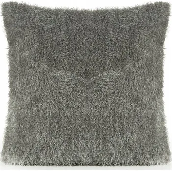 Povlak na dekorativní polštářek Kožešinový povlak na polštář Oriana 40x40 Ocelový