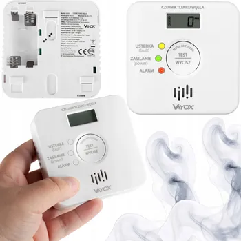 Zabezpečovací technika AKUMULÁTOROVÝ SENZOR OXIDU UHELNATÉHO (CO) DETEKTOR BEZDRÁTOVÝ HLÁSIČ OXIDU UHELNATÉHO