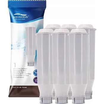 Filtr do kávovaru Filtry do vody pro kávovary Aqualogis 6xAL-TES46 bílé